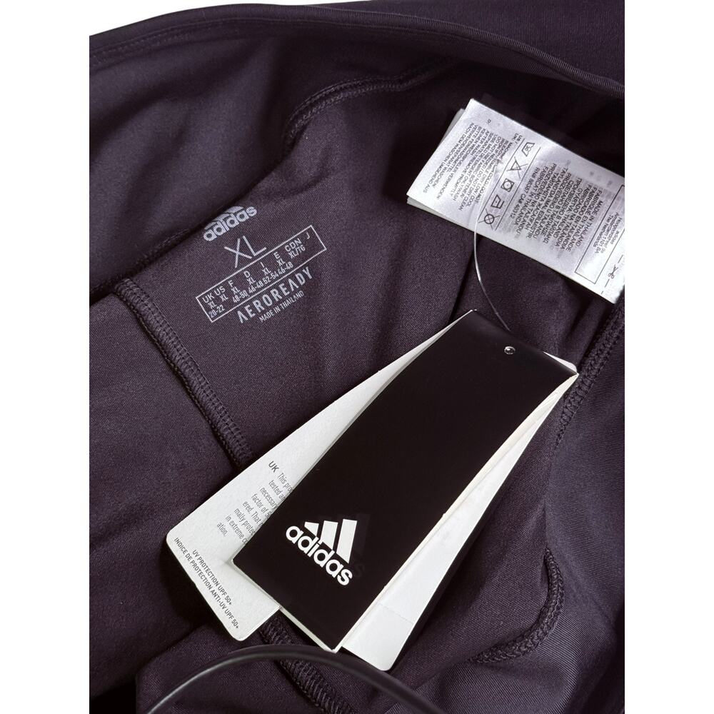 Adidas Aeroready Tennis Skirt Skort Advantage Black Women's XL Preppy New Tags - Picture 4 of 9